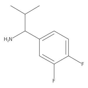 (R)-1-(3,4-Difluorophenyl)-2-methylpropan-1-amine结构式