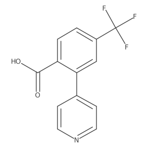 2-Pyridin-4-yl-4-(trifluoromethyl)benzoic acid Structure