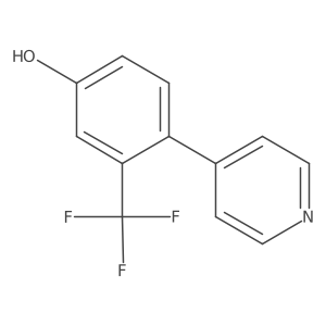4-(Pyridin-4-yl)-3-(trifluoromethyl)phenol Structure