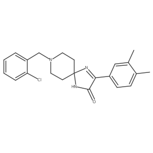 8-(2-Chlorobenzyl)-3-(3,4-dimethylphenyl)-1,4,8-triazaspiro[4.5]dec-3-en-2-one Structure