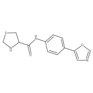 N-[4-(5-Oxazolyl)phenyl]-4-thiazolidinecarboxamide结构式