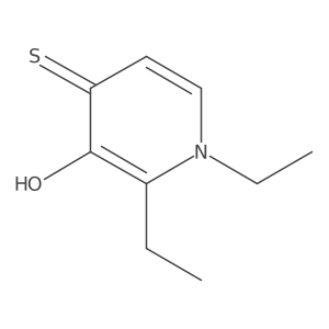 1,2-Diethyl-3-hydroxypyridine-4-thione结构式