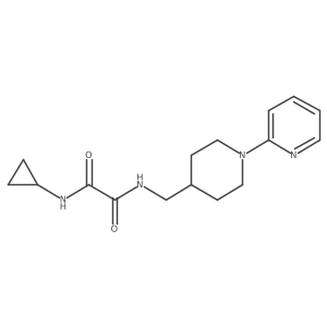 N1-cyclopropyl-N2-((1-(pyridin-2-yl)piperidin-4-yl)methyl)oxalamide Structure