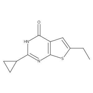 2-cyclopropyl-6-ethyl-3H,4H-thieno[2,3-d]pyrimidin-4-one结构式