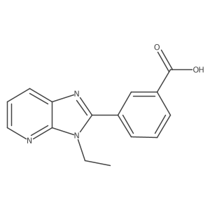 3-(3-Ethyl-3H-imidazo[4,5-b]pyridin-2-yl)benzoic acid结构式