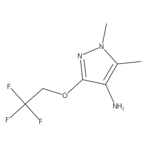 1,5-dimethyl-3-(2,2,2-trifluoroethoxy)-1H-pyrazol-4-amine Structure