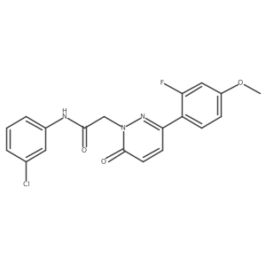 N-(3-chlorophenyl)-2-[3-(2-fluoro-4-methoxyphenyl)-6-oxopyridazin-1(6H)-yl]acetamide Structure