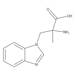 2-Amino-3-(1H-benzo[d]imidazol-1-yl)-2-methylpropanoic acid结构式