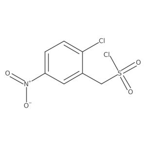 (2-Chloro-5-nitrophenyl)methanesulfonyl chloride Structure