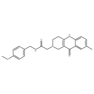 2-(8-fluoro-10-oxo-3,4-dihydrobenzo[b][1,6]naphthyridin-2(1H,5H,10H)-yl)-N-(4-methoxybenzyl)acetamide Structure