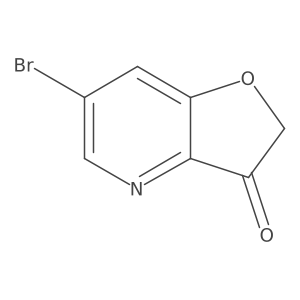 6-Bromo-2H,3H-furo[3,2-b]pyridin-3-one结构式