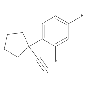 1-(2,4-Difluorophenyl)cyclopentane-1-carbonitrile Structure