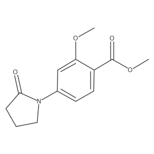 Methyl 2-methoxy-4-(2-oxopyrrolidin-1-YL)benzoate结构式