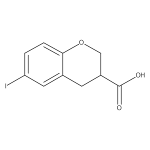 6-Iodochromane-3-carboxylic acid Structure