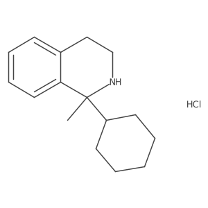 Isoquinoline, 1-cyclohexyl-1,2,3,4-tetrahydro-1-methyl-, hydrochloride结构式