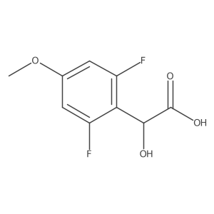 2,6-Difluoro-4-methoxymandelic acid结构式