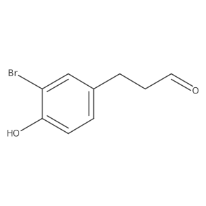 3-(3'-Bromo-4'-hydroxyphenyl)propionaldehyde Structure