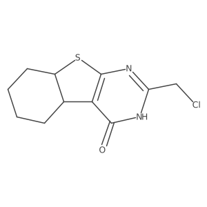 2-(Chloromethyl)-4b,5,6,7,8,8a-hexahydrobenzo[4,5]thieno[2,3-d]pyrimidin-4(1H)-one结构式