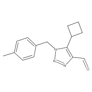 1H-1,2,3-Triazole-4-carboxaldehyde, 5-cyclobutyl-1-[(4-methylphenyl)methyl]-结构式