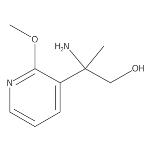 2-Amino-2-(2-methoxypyridin-3-yl)propan-1-ol Structure