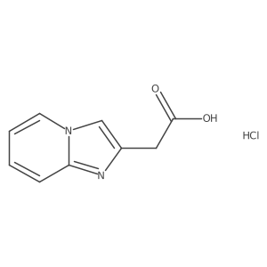 2-(Imidazo[1,2-a]pyridin-2-yl)acetic acid hydrochloride结构式
