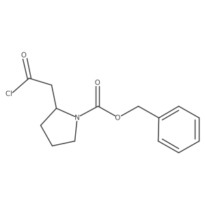 Benzyl 2-(2-chloro-2-oxoethyl)pyrrolidine-1-carboxylate Structure