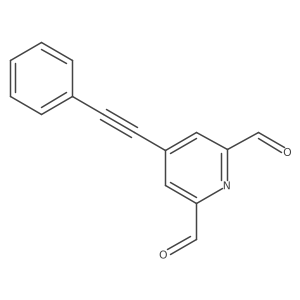 4-(2-Phenylethynyl)-2,6-pyridinedicarboxaldehyde结构式