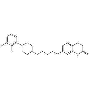2(1H)-Quinolinone, 7-[4-[4-(2-chloro-3-methylphenyl)-1-piperazinyl]butoxy]-3,4-dihydro- Structure