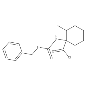 1-(((Benzyloxy)carbonyl)amino)-2-methylcyclohexane-1-carboxylic acid Structure