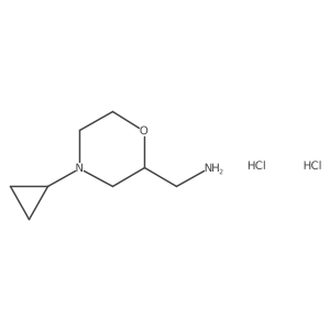 (4-Cyclopropylmorpholin-2-yl)methanamine dihydrochloride Structure