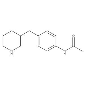 N-{4-[(piperidin-3-yl)methyl]phenyl}acetamide结构式