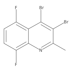 3,4-Dibromo-5,8-difluoro-2-methylquinoline结构式