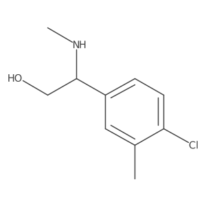 (R)-2-(4-Chloro-3-methylphenyl)-2-(methylamino)ethan-1-ol结构式