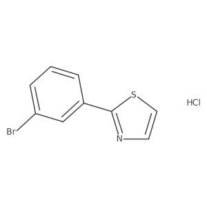 2-(3-Bromophenyl)-1,3-thiazole hydrochloride Structure