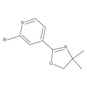 2-(2-bromopyridin-4-yl)-4,4-dimethyl-5H-1,3-oxazole结构式