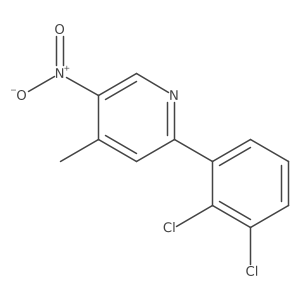 2-(2,3-Dichlorophenyl)-4-methyl-5-nitropyridine结构式