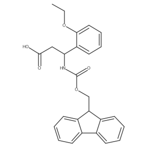(3R)-3-(2-ethoxyphenyl)-3-({[(9H-fluoren-9-yl)methoxy]carbonyl}amino)propanoic acid Structure