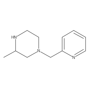 3-Methyl-1-(pyridin-2-ylmethyl)piperazine结构式