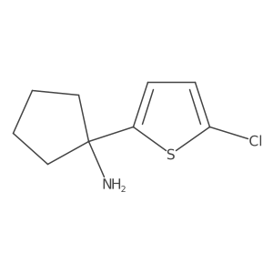 1-(5-Chlorothiophen-2-yl)cyclopentan-1-amine结构式