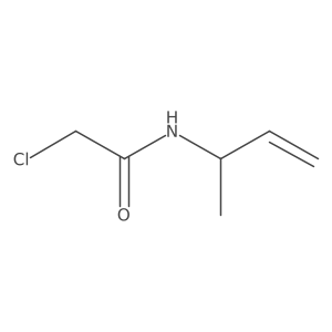 N-(but-3-en-2-yl)-2-chloroacetamide结构式