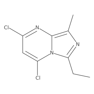 2,4-Dichloro-6-ethyl-8-methylimidazo[1,5-a]pyrimidine结构式
