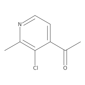 1-(3-Chloro-2-methylpyridin-4-YL)ethanone结构式
