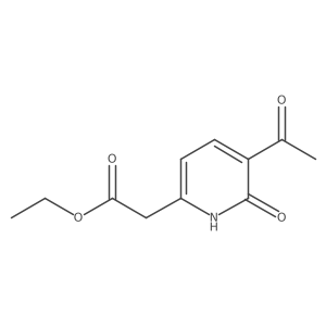 Ethyl (5-acetyl-6-hydroxypyridin-2-YL)acetate结构式