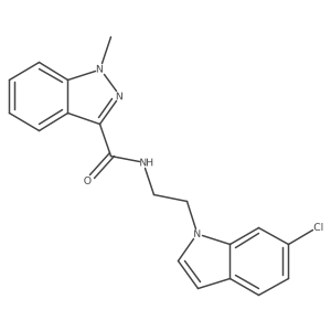 N-[2-(6-chloro-1H-indol-1-yl)ethyl]-1-methyl-1H-indazole-3-carboxamide Structure