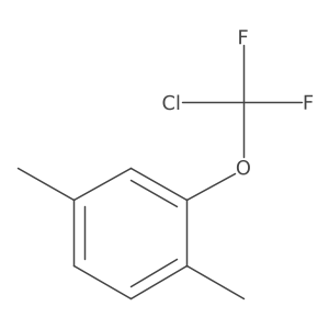 2-[Chloro(difluoro)methoxy]-1,4-dimethyl-benzene结构式