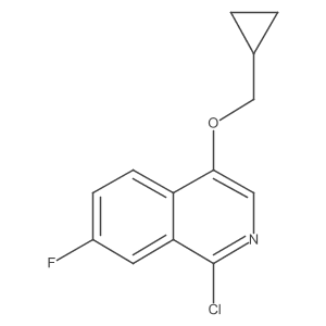 1-Chloro-4-(cyclopropylmethoxy)-7-fluoroisoquinoline Structure