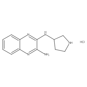 N2-(pyrrolidin-3-yl)quinoxaline-2,3-diamine hydrochloride Structure
