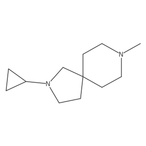 2-Cyclopropyl-8-methyl-2,8-diazaspiro[4.5]decane结构式