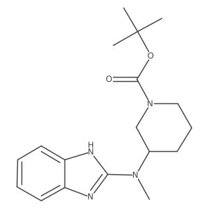 (R)-tert-butyl 3-((1H-benzo[d]imidazol-2-yl)(methyl)amino)piperidine-1-carboxylate Structure