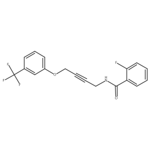 2-Fluoro-N-{4-[3-(trifluoromethyl)phenoxy]but-2-YN-1-YL}benzamide Structure